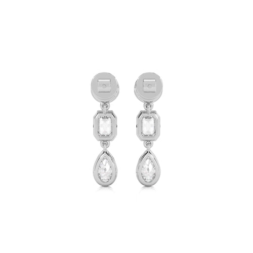 3 CT. Multi Shape Bezel set Fashion Earrings