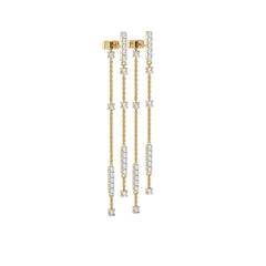 1 CT. Round Natural Diamond Drop Earrings