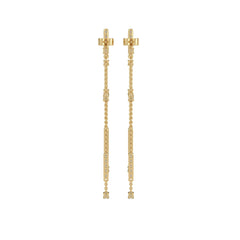 1 CT. Round Natural Diamond Drop Earrings