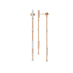 1 CT. Round Lab Created Diamond Drop Earrings