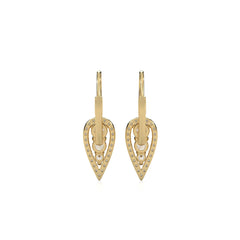 1 CT. Round Natural Diamond Lever back drop Earrings