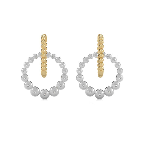 1/2 CT. Interlock Circle Drop Earrings