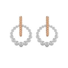 1/2 CT. Interlock Circle Drop Earrings