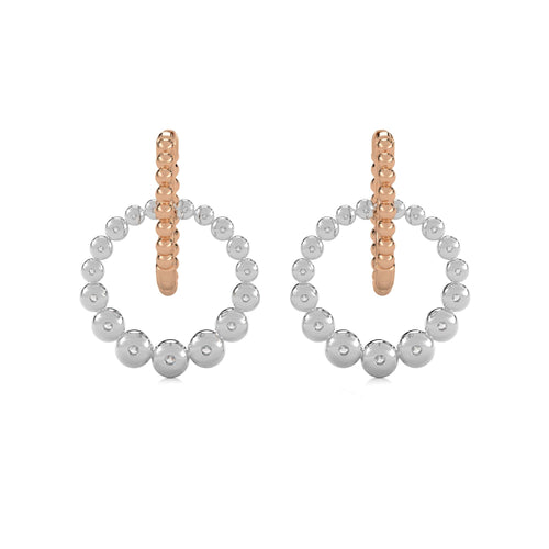1/2 CT. Interlock Circle Drop Earrings