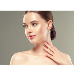 1/2 CT. Interlock Circle Drop Earrings