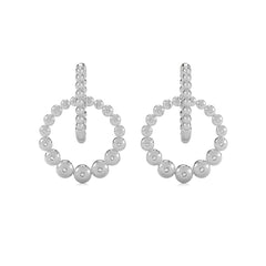 1/2 CT. Interlock Circle Drop Earrings