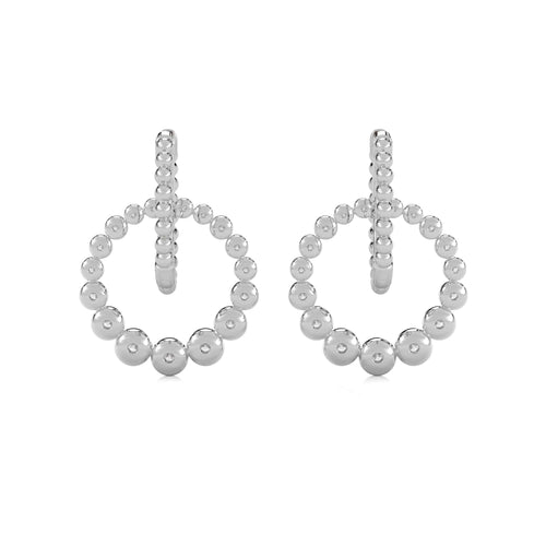 1/2 CT. Interlock Circle Drop Earrings