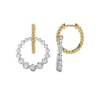 1/2 CT. Interlock Circle Drop Earrings
