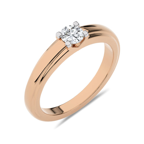 1/2 CT.Round Solitaire Men's Natural Diamond Ring