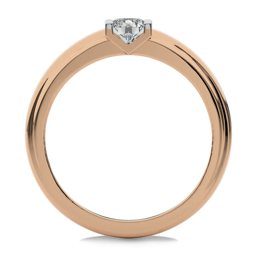 1/2 CT.Round Solitaire Men's Lab Created Diamond Ring
