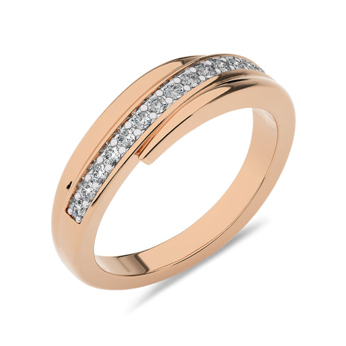 1/3 CT.Round Lab Created Diamond Men's Crossover Ring