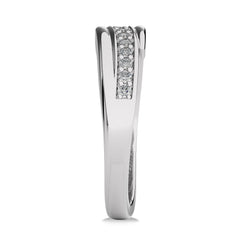 1/3 CT.Round Lab Created Diamond Men's Crossover Ring