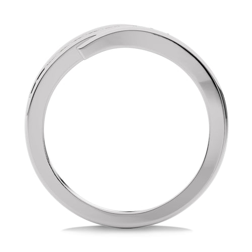 1/3 CT.Round Natural Diamond Men's Crossover Ring