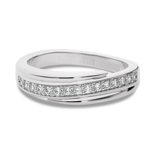 1/3 CT.Round Lab Created Diamond Men's Crossover Ring