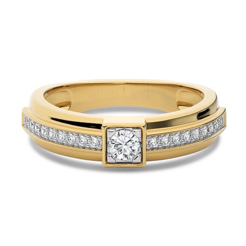 3/8 CT. Round Lab Created Diamond Men's Ring