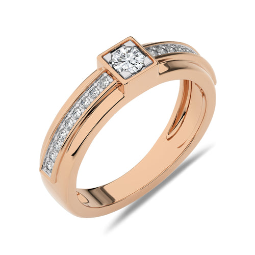 3/8 CT. Round Lab Created Diamond Men's Ring