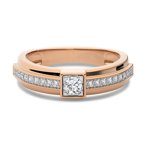 3/8 CT. Round Natural Diamond Men's Ring