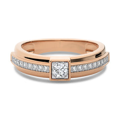 3/8 CT. Round Lab Created Diamond Men's Ring