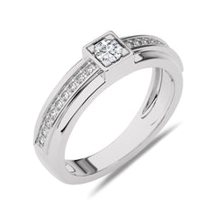 3/8 CT. Round Natural Diamond Men's Ring