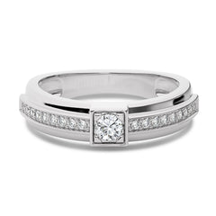 3/8 CT. Round Lab Created Diamond Men's Ring
