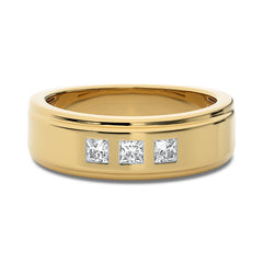 1/2 CT. Princess cut Lab Created Diamond Half Eternity Band