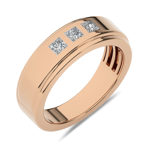 1/2 CT. Princess cut Lab Created Diamond Half Eternity Band