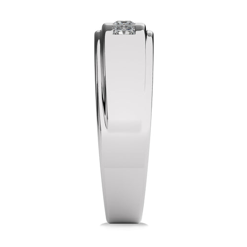 1/2 CT. Princess cut Natural Diamond Half Eternity Band