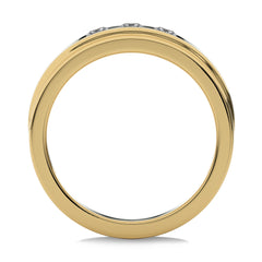 1/2 CT. Princess cut Lab Created Diamond Half Eternity Band