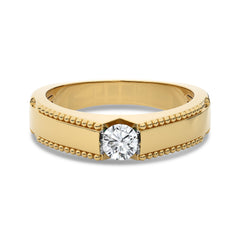 1/2 CT. Round Lab Created Diamond Engagement Ring