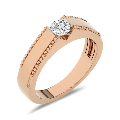 1/2 CT. Round Lab Created Diamond Engagement Ring