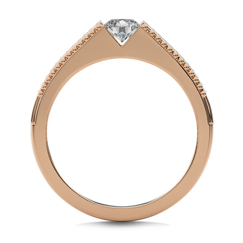 1/2 CT. Round Lab Created Diamond Engagement Ring