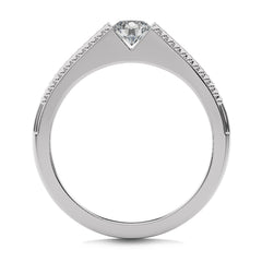 1/2 CT. Round Natural Diamond Engagement Ring