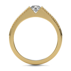 1/2 CT. Round Natural Diamond Engagement Ring