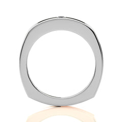 1/5 CT. Royal Baguette Enchantment Solitaire Men's Lab Created Diamond Engagement Band Ring