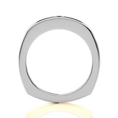 1/5 CT. Royal Baguette Enchantment Solitaire Men's Lab Created Diamond Engagement Band Ring