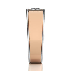 1 1/2 CT. Royal Round Enchantment Solitaire Men's Lab Created Diamond Engagement Band Ring