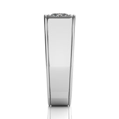 1 1/2 CT. Royal Round Enchantment Solitaire Men's Lab Created Diamond Engagement Band Ring