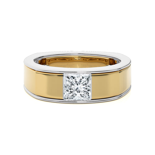 1 1/2 CT. Royal Princess Enchantment Solitaire Men's Lab Created Diamond Engagement Band Ring