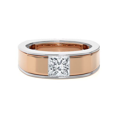 1 1/2 CT. Royal Princess Enchantment Solitaire Men's Lab Created Diamond Engagement Band Ring