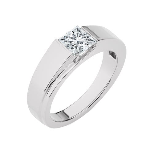 1 1/2 CT. Regal Princess Brilliance Solitaire Men's Lab Created Diamond Engagement Band Ring