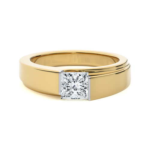 1 1/2 CT. Regal Princess Brilliance Solitaire Men's Lab Created Diamond Engagement Band Ring