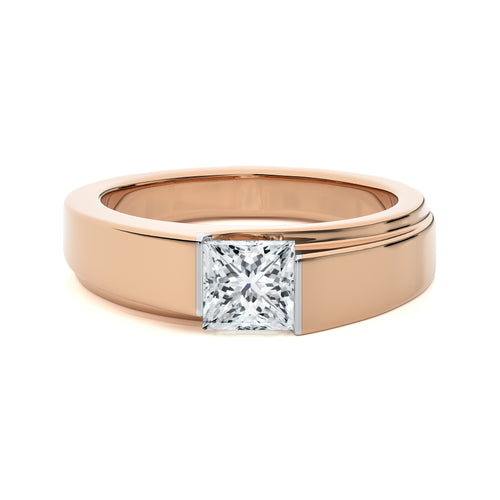 1 1/2 CT. Regal Princess Brilliance Solitaire Men's Lab Created Diamond Engagement Band Ring