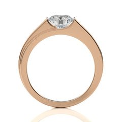 1 1/2 CT. Regal Round Brilliance Solitaire Men's Lab Created Diamond Engagement Band Ring