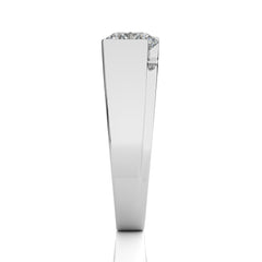 1 1/2 CT. Regal Round Brilliance Solitaire Men's Lab Created Diamond Engagement Band Ring