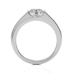 1 1/2 CT. Regal Round Brilliance Solitaire Men's Lab Created Diamond Engagement Band Ring