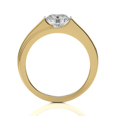 1 1/2 CT. Regal Round Brilliance Solitaire Men's Lab Created Diamond Engagement Band Ring