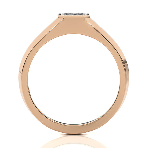 1 1/4 CT. Solitaire Men's Emerald Lab Created Diamond Engagement Band