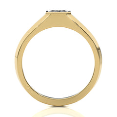 1 1/4 CT. Solitaire Men's Emerald Lab Created Diamond Engagement Band