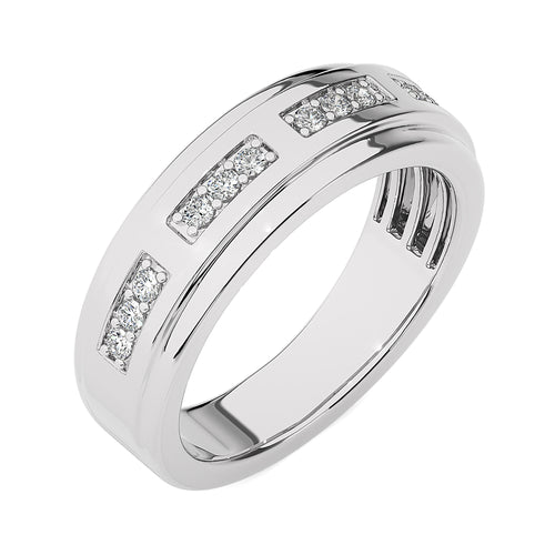 1/4 CT. Maurice Men's Rouns Lab Created Diamond Engagement Band Ring