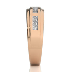 1/4 CT. Maurice Men's Rouns Lab Created Diamond Engagement Band Ring